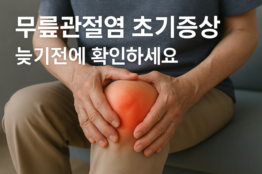 무릎 통증 방치하면 수술까지,무릎관절염 초기증상 5가지 1 무릎관절염 초기증상