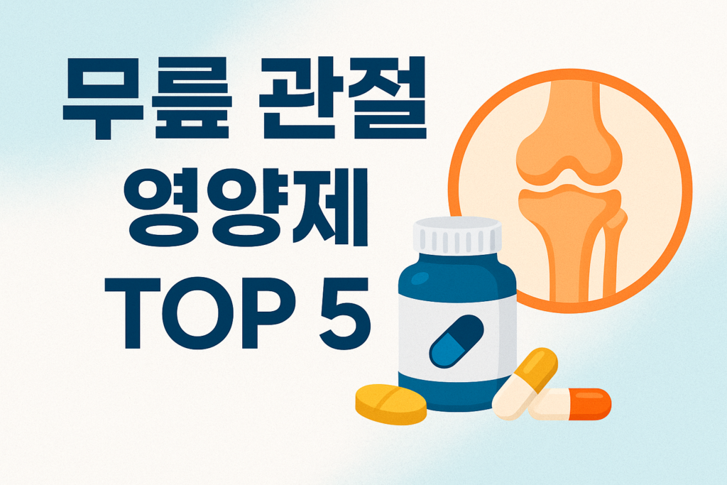 무릎 관절 영양제 순위

