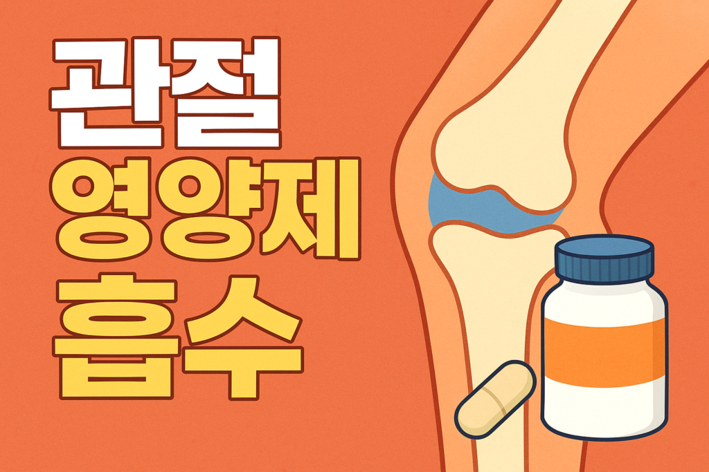 관절 영양제 흡수율,제대로 알고 챙기는 방법 1 관절 영양제 흡수율