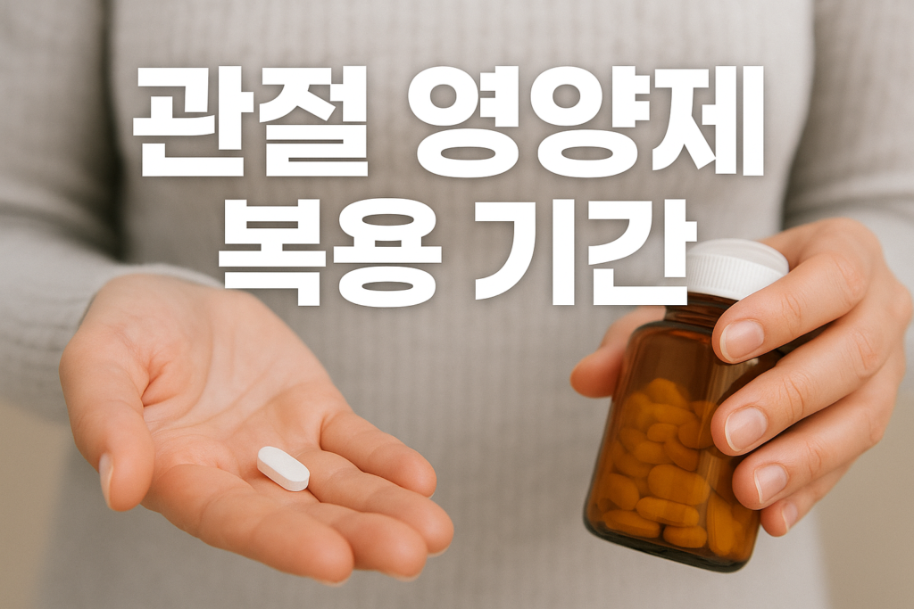 관절 영양제 복용 기간: 얼마나 먹어야 효과가 있을까? 1 관절 영양제 복용 기간