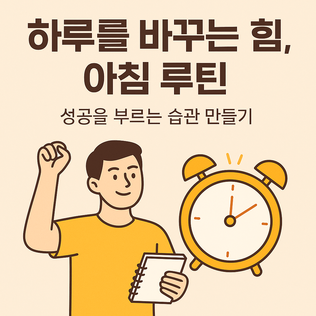 하루를 바꾸는 힘: 아침 루틴으로 성공을 부르는 습관 만들기 1 아침 루틴