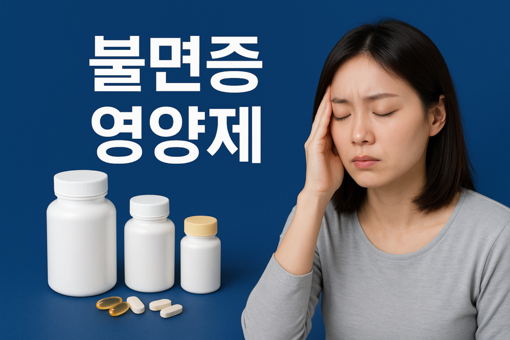 불면증 영양제 완전 가이드 총정리 1 불면증 영양제