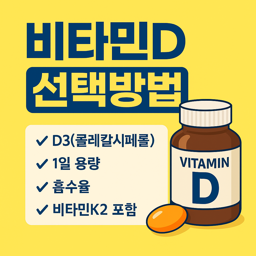 비타민D 선택방법
